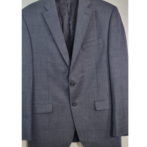 Lauren Ralph Lauren Mens Blazer Size 40R Blue 100% Wool 2 Button Modern Corpcore - Picture 2 of 10